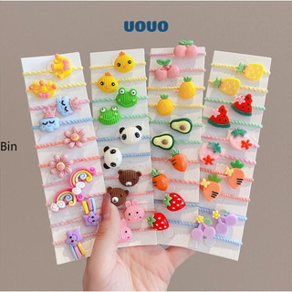 Set 10 Dây Thun Cột Tóc Co Giãn Cho Bé Gái