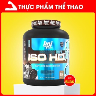 Sữa tăng cơ whey isolate iso hd 4.9lbs - nhiều mùi vị - thương hiệu bpi sport