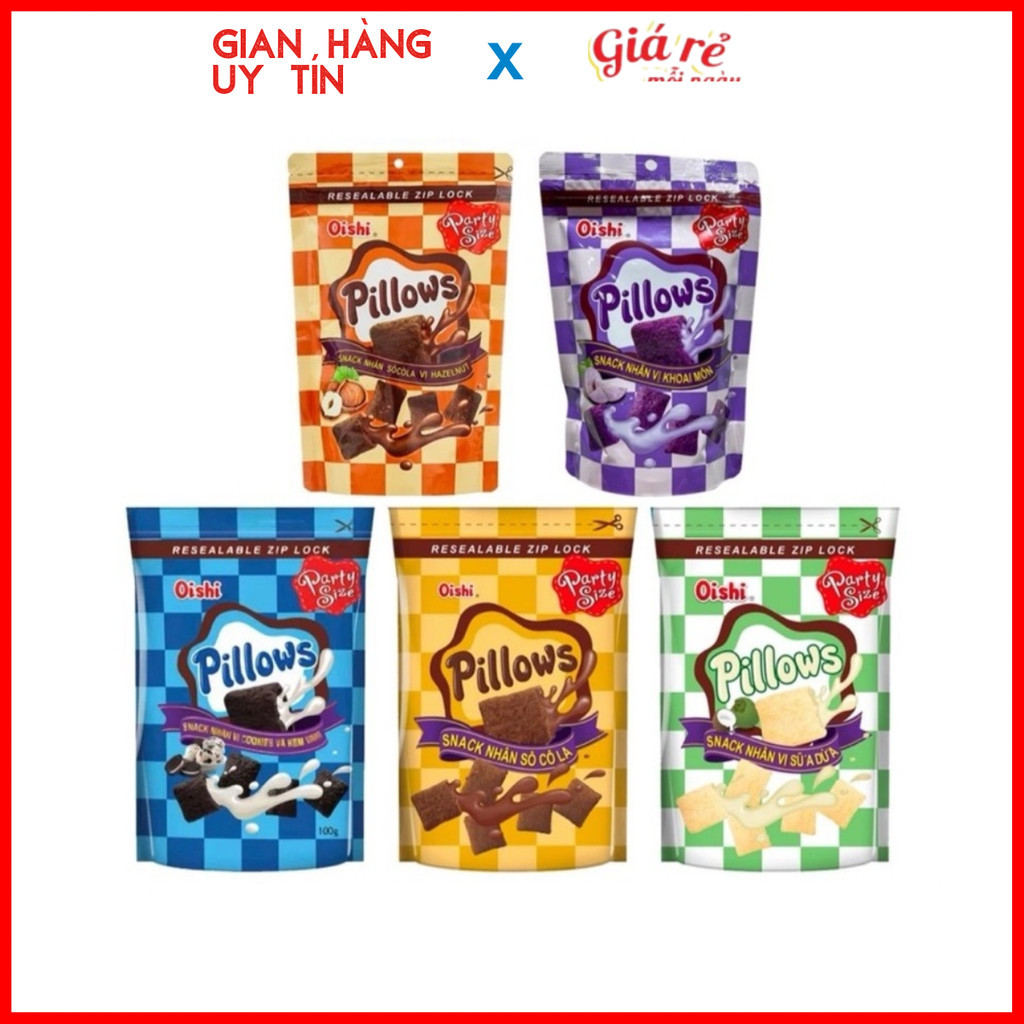 Snack Oishi Pillows 80gram banhkeogiasoc