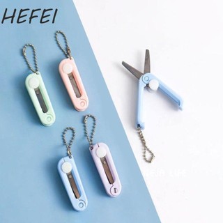 HEFEI Kéo Gấp Mini Trẻ Em Văn Phòng Phẩm Kéo Tay Thiết Kế Gấp Đồ Dùng Học Tập Nghệ Thuật Dụng Cụ Kéo