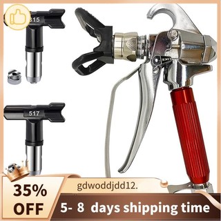 Máy phun sơn không khí cao cấp với 2 đầu phun sơn (315,517) và Bộ bảo vệ vòi phun + Bộ lọc phun không khí 2 chiếc cho máy phun bơm