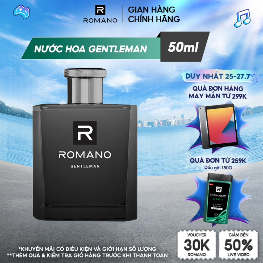 Romano - Nước Hoa Romano Gentleman 50Ml