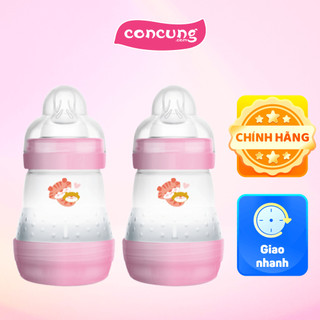 Combo 2 bình sữa mam easy start anticolic 160ml - hồng