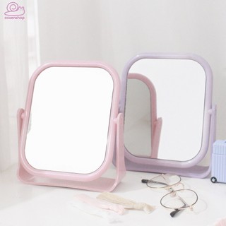 Gương để bàn lúa mạch BIXTI Gương lúa mạch trang điểm cao cấp xoay 360 độ