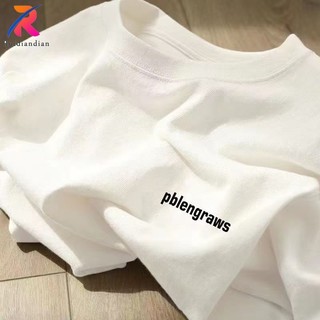 Ruidian Mùa Hè Mới Phong Cách Hàn Quốc Nữ Vai Trắng Áo Thun Nữ Ins In Hình Mùa Hè Rời Quần Áo Thường Ngày
