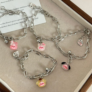   Qian Băng Trong Suốt Mỹ Flash Loopy Sanrio Vòng Tay Dễ Thương Hốc Hoạt Hình Vòng Tay Người Bạn Thân Nhất Quà Tặng 