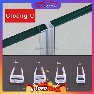 Gioăng cao su chữ u chất liệu silicon chuyên dụng gắn cửa kính, ron u chống nước vách kính nhà tắm
