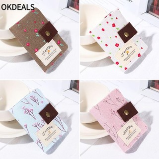 Ví Canvas Mỏng Đựng Tiền/Thẻ 20 Ngăn/Thẻ Đa Màu Sắc Cho Nữ