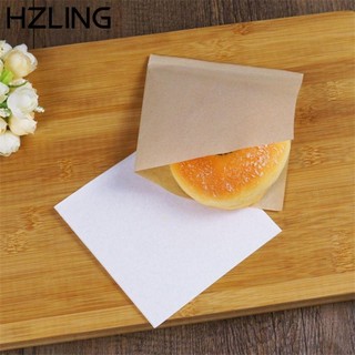 Bộ 100 Túi Giấy Kraft Màu Trơn Chống Thấm Dầu Đựng Bánh Mì/Bánh Mì Cho Nhà Bếp