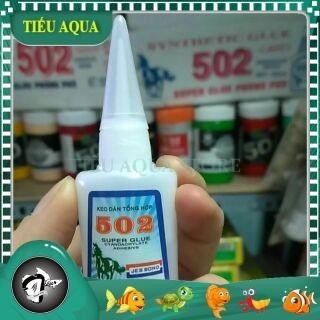 Keo dán sắt 502 siêu dính chuyên dùng để dán đá, lũa, cát nền thủy sinh