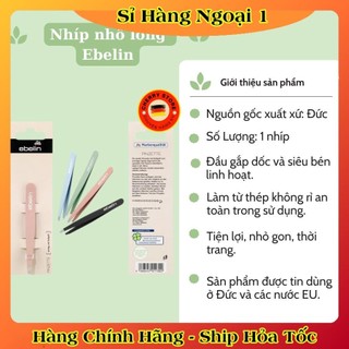 Nhíp cao cấp Ebelin Đức, nhíp nhổ lông, râu chất liệu không gỉ, nhỏ gọn, tiện lợi