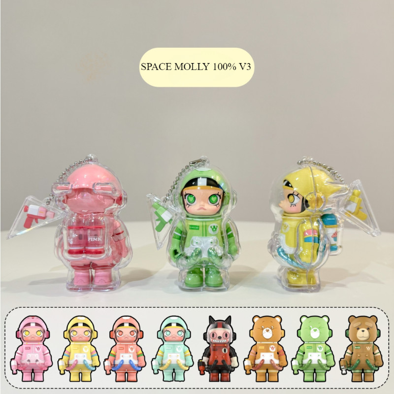 Ốp điện thoại POP MART Space Molly MOLLY V.1/V.2/V.3 kèm túi nhung