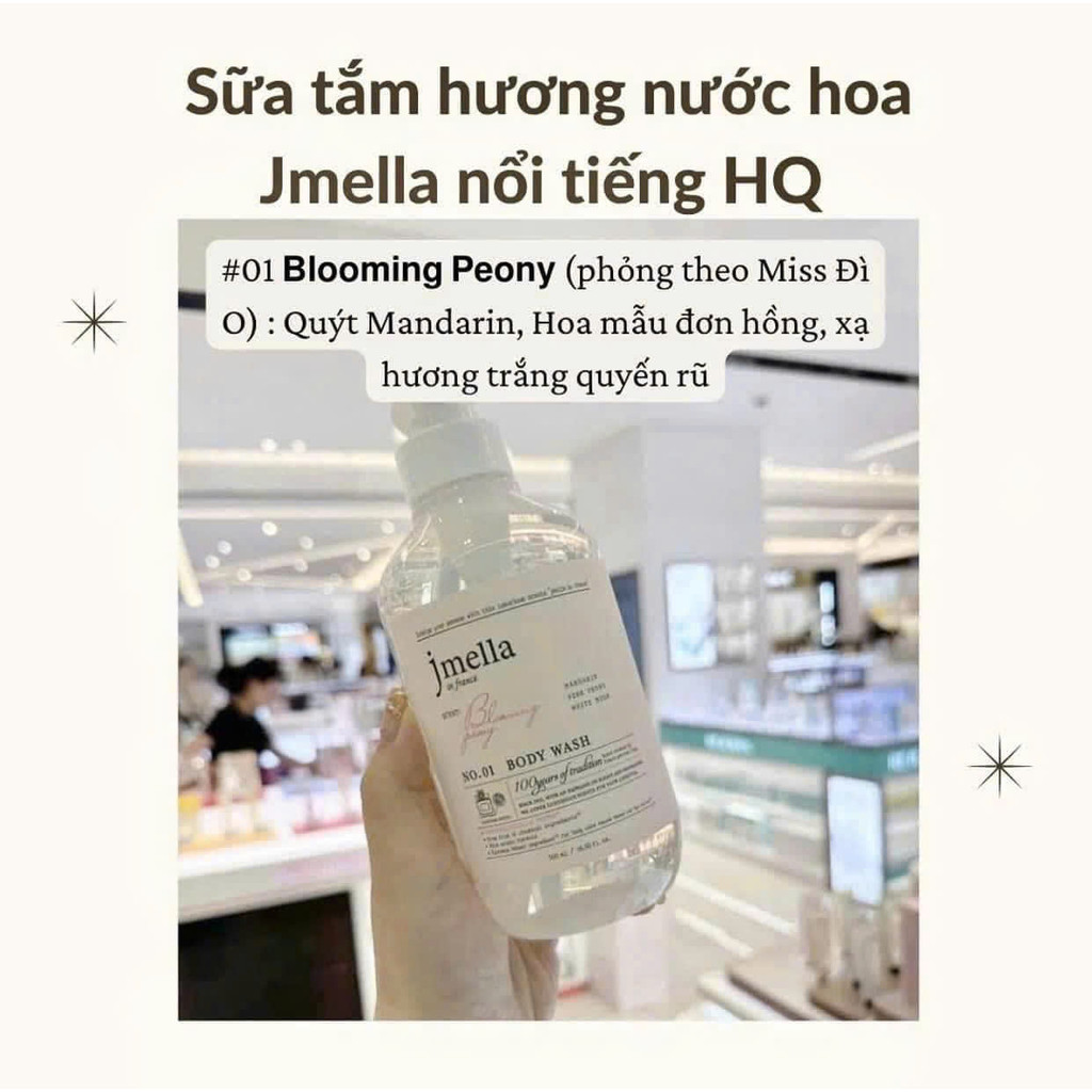 Sữa Tắm Dưỡng Ẩm Hương Nước Hoa Jmella In France Body Wash Hàn Quốc 500ml & 1000ml