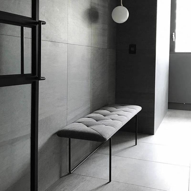 Ghế dài ghế sofa sắt rèn phong cách Bắc Âu ghế thay giày cửa nhà ghế sofa đuôi giường nhẹ sang trọng