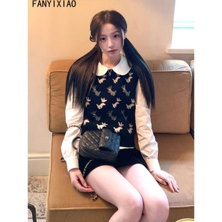 FANYIXIAO áo sơ mi nữ áo kiểu hàn quốc trendy thanh lịch rực rỡ thông thường WCS2480L5M 35Z240830