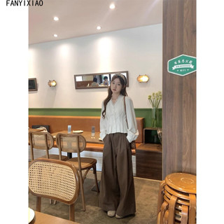 FANYIXIAO áo sơ mi nữ áo kiểu hàn quốc dramatic Định hình xu hướng ins Fashion WCS2480L4T 35Z240830