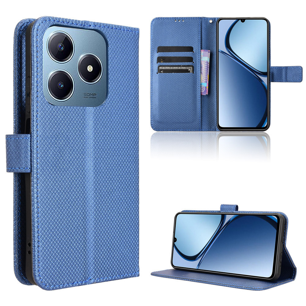 Dành Cho Realme C65s Vỏ Lật Giá Đỡ Điện Thoại Di Động RealmeC65s Ốp Lưng Ví Da PU Ốp Lưng Vỏ Bảo Vệ
