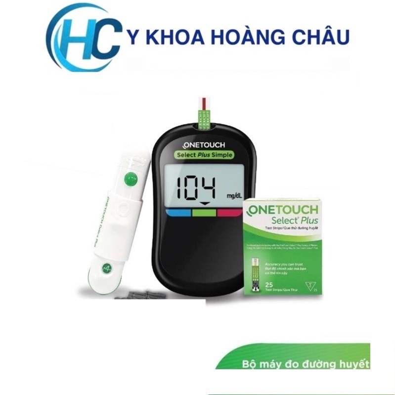 [CHÍNH HÃNG] Máy đo đường huyết One Touch Select Plus Simple (Tặng kèm lọ 25 que thử)