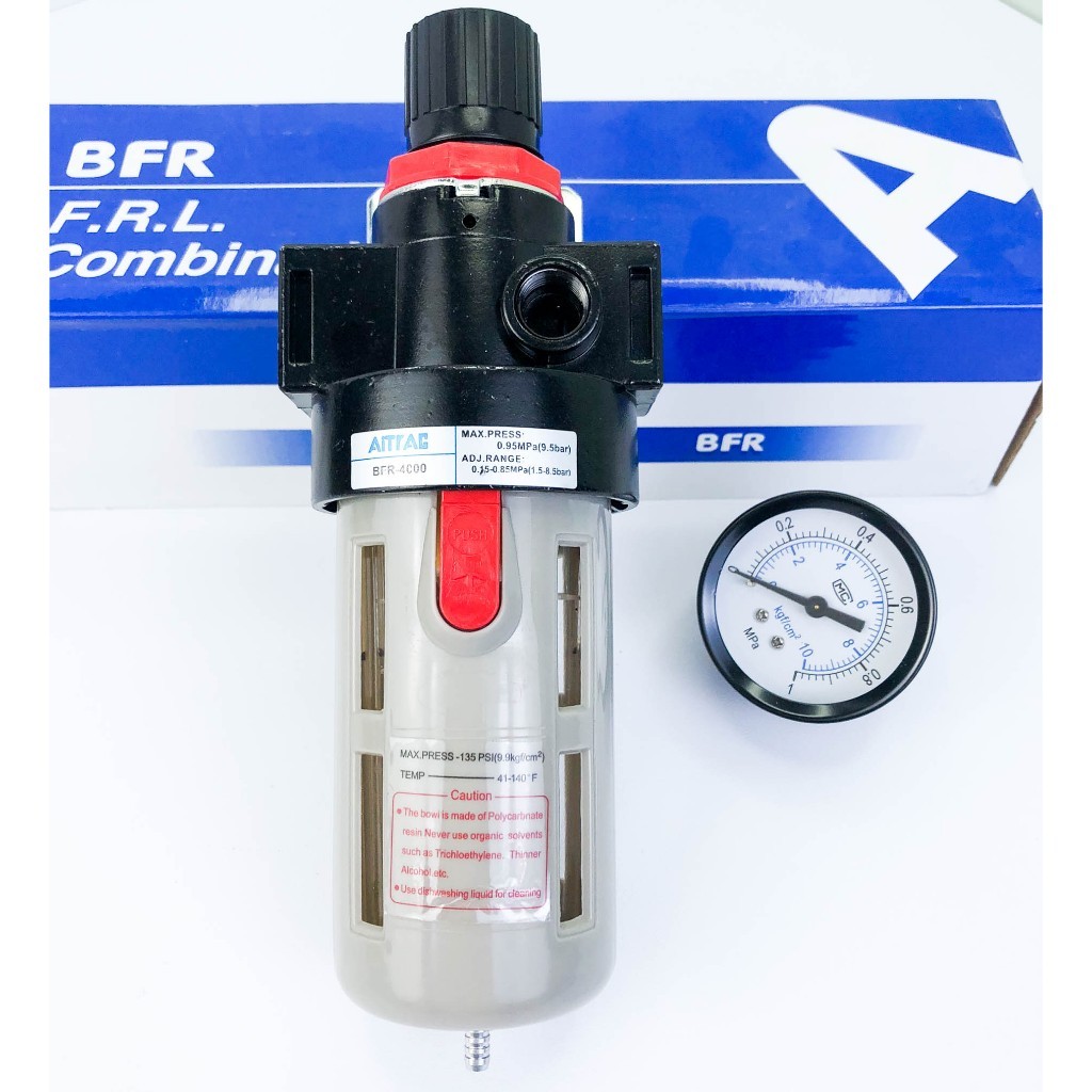 Bộ lọc khí nén BFR4000 – Bộ lọc khí nén có van điều áp BFR – Bộ lọc đơn khí nén BFR – Lọc tách nước 