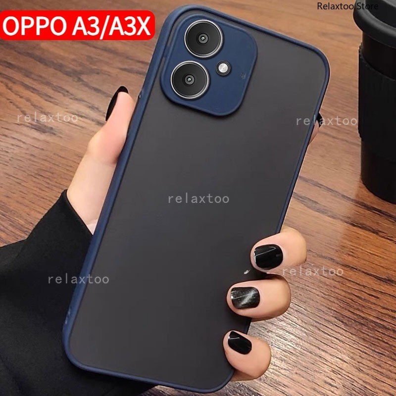 Ốp điện thoại mờ trong suốt OPPO A3X 5G 2024 cho OPPO A3X A3 X OPPOA3x 4G 5G CPH2681 Vỏ điện thoại P