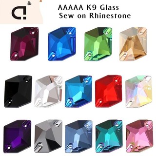 Ducrystal AAAAA May-on Flatback Kính Kim Cương Giả Nhiều Màu Tỏa Sáng Đá May Cho Thủ Công Váy Cưới