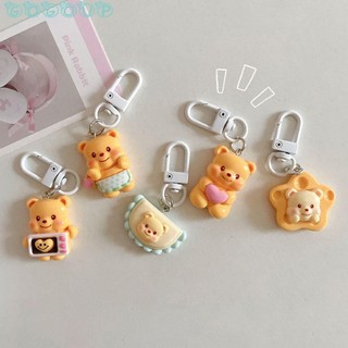 Móc khóa gấu bơ GOGOUP, Móc khóa sáng tạo quà tặng, Móc treo ba lô hoạt hình Kawaii