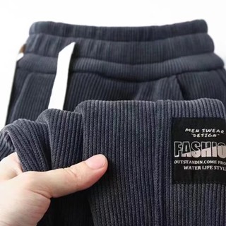 M-5xl Quần Giữ Nhiệt Nam Mùa Đông Corduroy Quần Ấm Áp Ngoài Trời Chống Gió Lông Lót Lông Cừu Dày Chạy Bộ Quần Rời Thường Ngày Giữ Nhiệt Đen Xám Plus Kích Thước