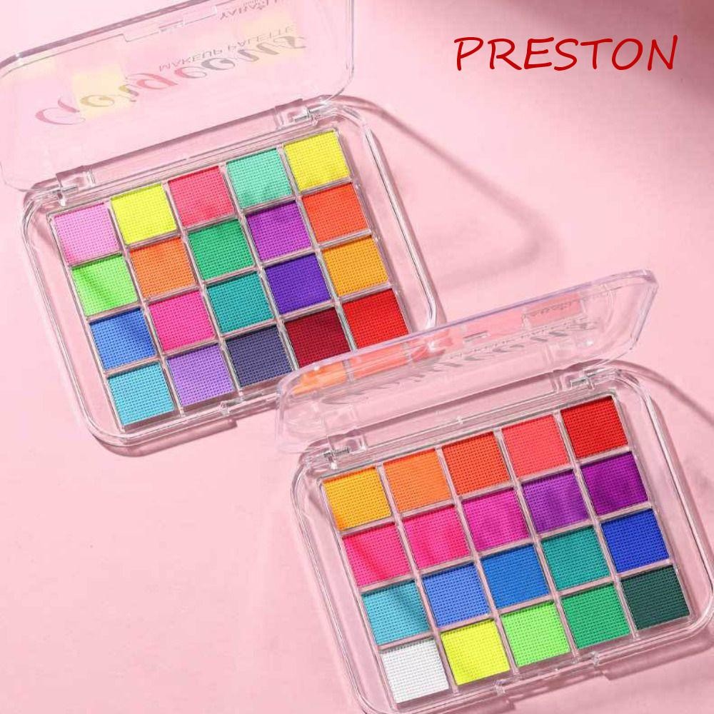 Preston Face Painting Palette, Eye Makeup Art Palette 20 Màu Face Paint Pigment, Face Color Painting