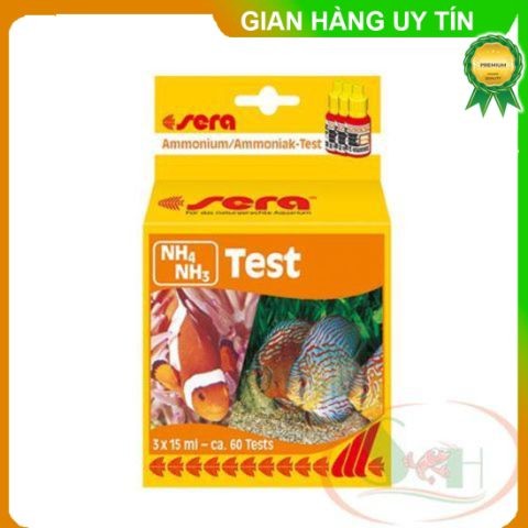 Bộ Sera NH4 NH3 Test kiểm tra amoni amoniac bể cá tép thủy hải sản store3