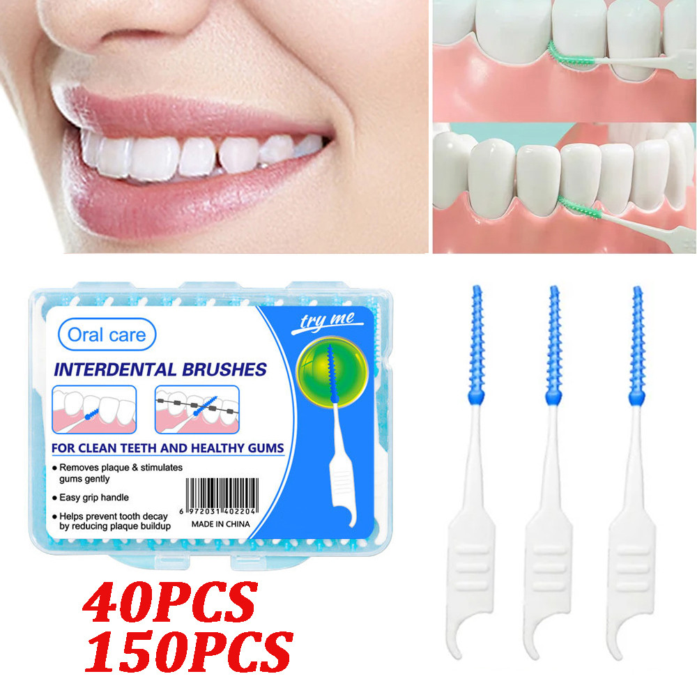 Nha khoa tăm tăm tăm Bàn chải silicon kẽ răng Bàn chải tăm nha khoa Bàn chải giữa răng Dụng cụ làm s