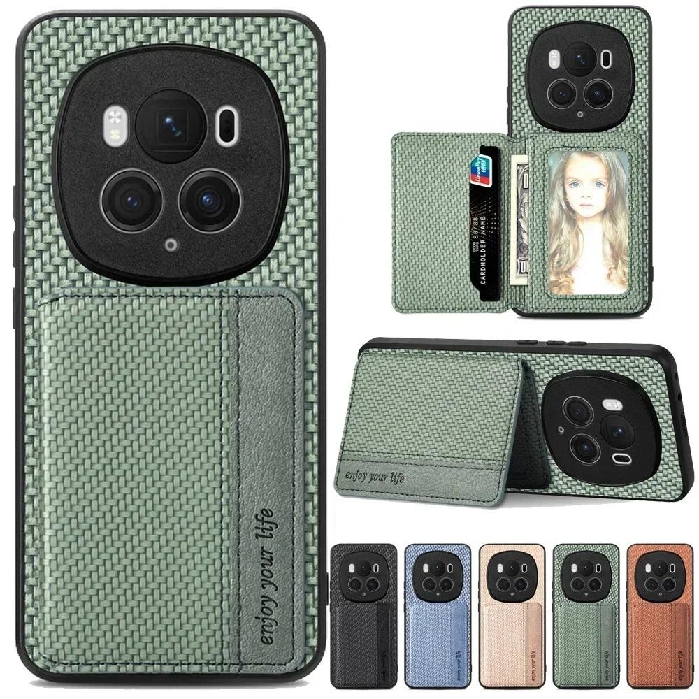 Ốp Lưng Cho Honor Magic 7 Pro Ví Đựng Thẻ Da Túi Điện Thoại Cho Honor Magic 7 Lite 6 Pro 5Pro Vỏ Bảo