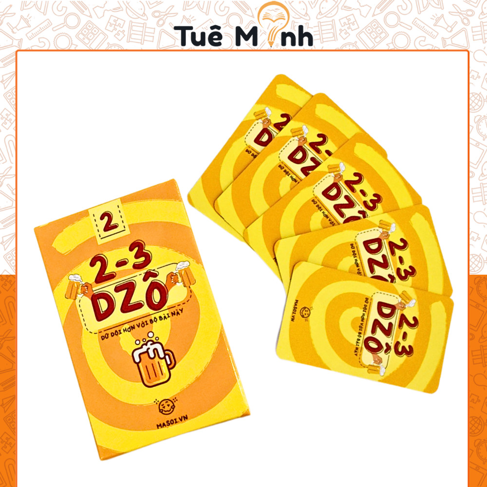 Bộ bài dzô 2-3 boardgame 35 lá thách uống party game vui tụ họp hội bạn dịp sinh nhật