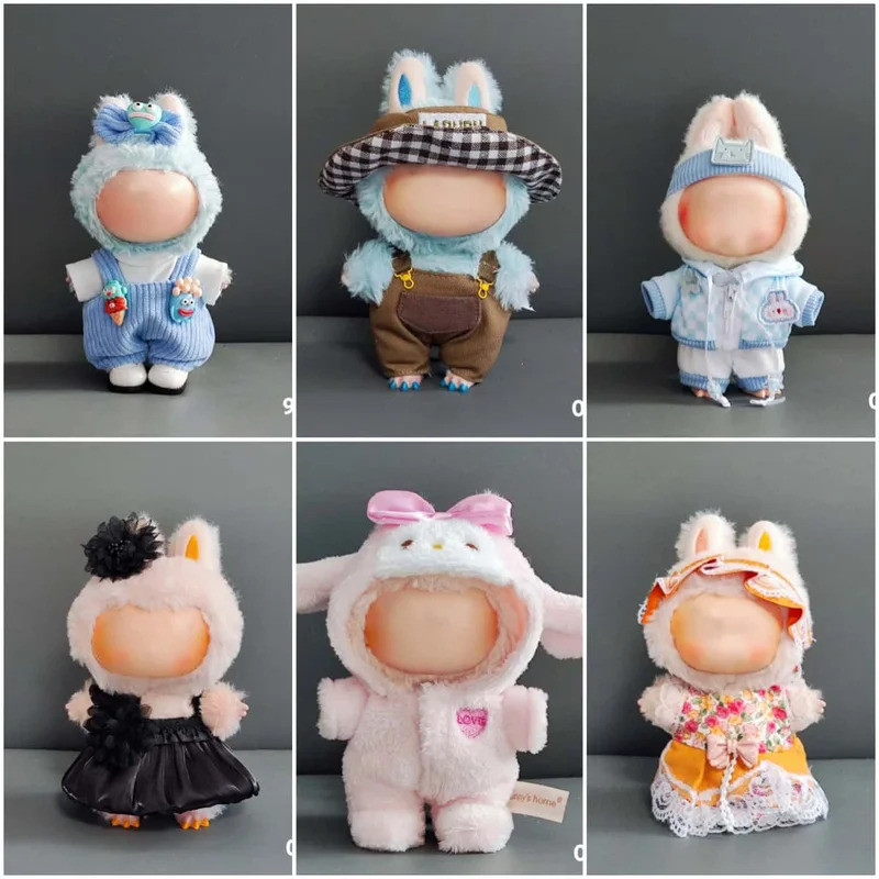 Quần áo búp bê Lafufu 17cm - Phụ kiện trang phục quái vật, Bộ trang phục DIY, Quà tặng trẻ em, Bộ áo