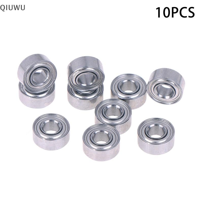 QIUWU 10 chiếc 683ZZ 3 * 7 * 3 Mm Vòng bi thu nhỏ Thép Chrome 683 ZZ 2Z 683Z Vòng bi Mini rãnh sâu n
