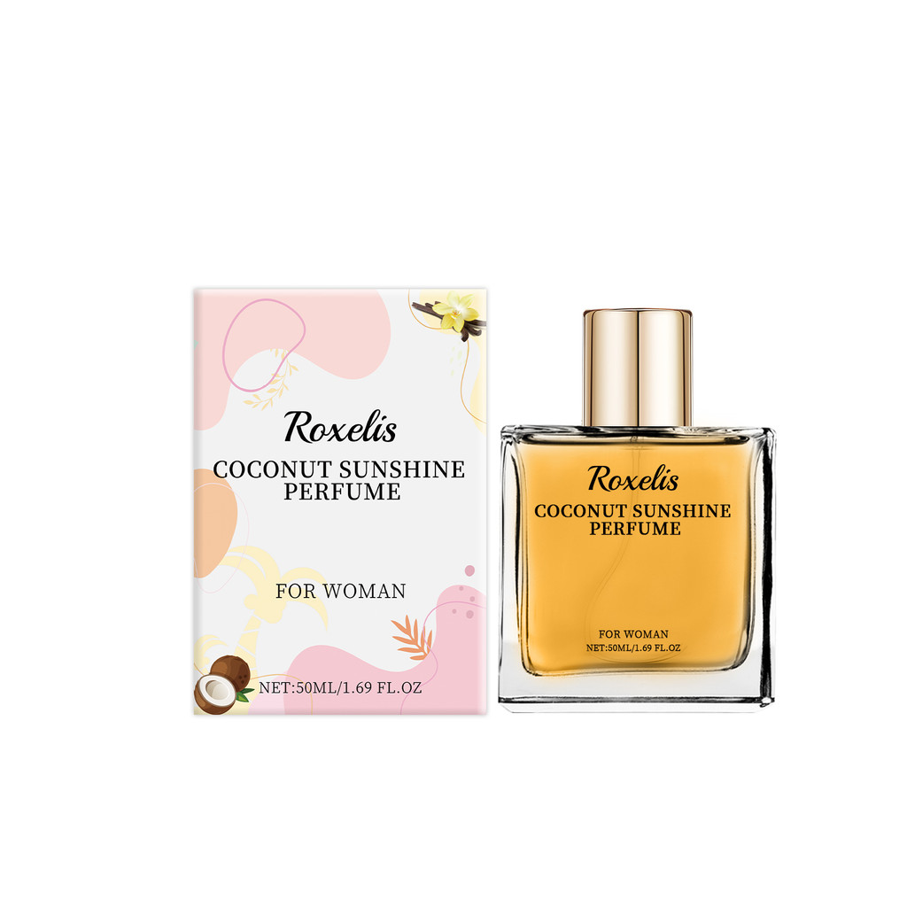 ※ Roxelis Eau De Toilette Nước hoa dừa tươi Eau De Toilette Lâu trôi Thanh lịch Exudes Charm Nước ho