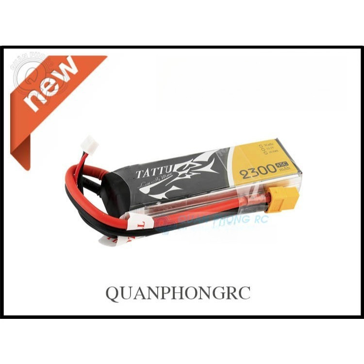 Tattu 3S 2300 mAh 45C cho máy bay điều khiển