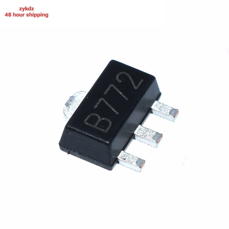 100 CÁI 2SB772 B772 D882 2SD882 SMD PNP TRUYỀN ĐIỆN TRUNG BÌNH SOT-89