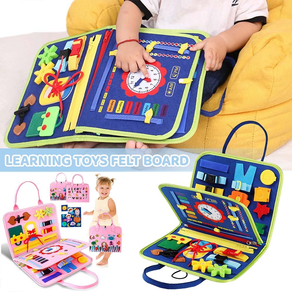 Busy Board Montessori Toys Toddler Preschool Activity Educational Toys Developing Sensory Board For 