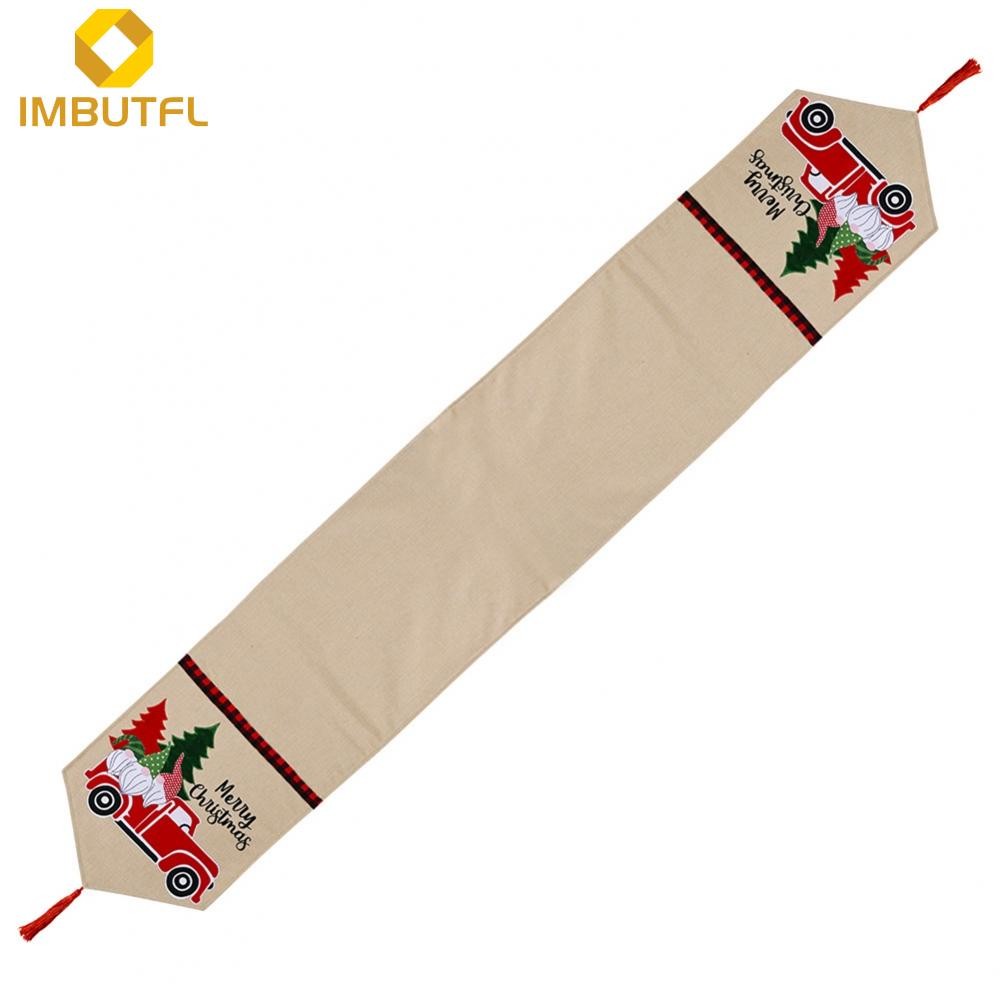 【IMBUTFL】Christmas Table Decor Classic Plaid Pattern For Home Decoration Christmas Dinner