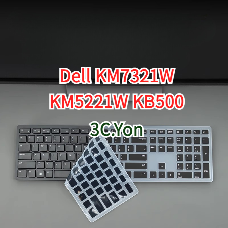 Bảo vệ bàn phím Dell KM7321W KM5221W KB500 Máy tính để bàn không dây Pro Plus Vỏ bàn phím silicon mề