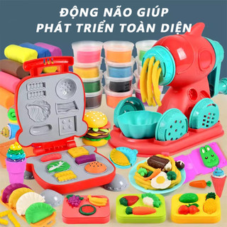  Bộ Đất Nặn Đồ Chơi Nấu Ăn Cho Bé 40pcs Chi Tiết Đầy Đủ Bé Tự Làm Các Món An Toàn Sáng Tạo 
