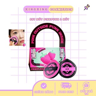   HỎA TỐC  PINKPUNK Bông mút PinkPunk tán kem nền mút trang điểm sử dụng ướt khô đa năng với hộp đựng XINGXINGCOSMETIS 