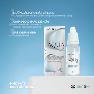   HÀNG CHÍNH HÃNG  Nước nhỏ mắt lens Aqua B5 cao cấp cho mắt nhạy cảm Angel Eyes phân phối  Nước nhỏ mắt kính áp tròng  