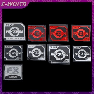 E-WOITD Ruilong Ryzen R9 R7 R5 R3 Vega Kim Loại Miếng Dán Notebook Máy Tính Để Bàn Logo Sticker HNVN