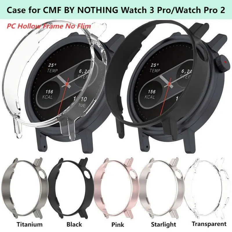 Thích hợp cho Nothing Watch 3 Pro / Watch 3 Pro 2 CMF PC Vỏ bảo vệ rỗng / Vỏ bảo vệ / Phụ kiện khung