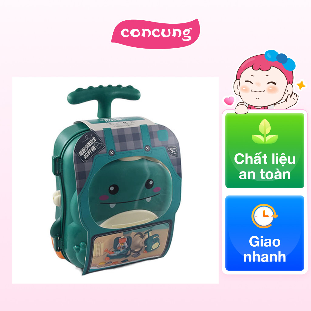 Vali kéo đi biển hình con khủng long 8pcs JS053937