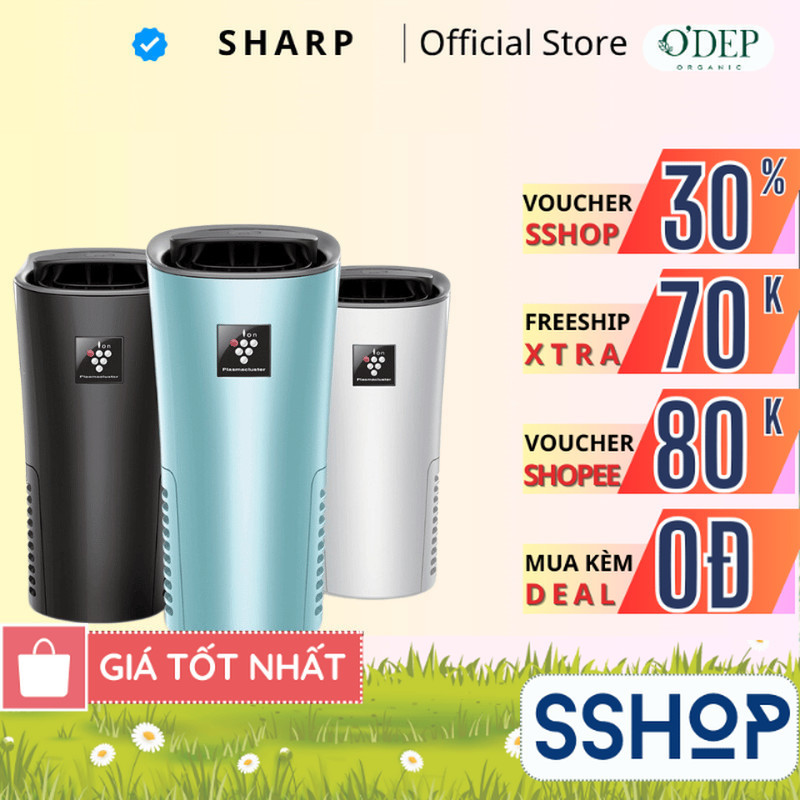 Máy lọc không khí và tạo Ion cho xe hơi Sharp IG-NX2E - Bảo hành chính hãng 12 tháng - SSHOP SSA