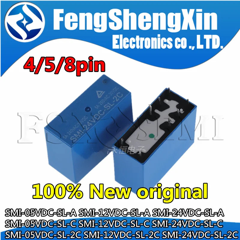 Gói 5 Miếng SMI-05VDC-SL-A SMI-12VDC-SL-A SMI-24VDC-SL-A SMI-05VDC-SL-C SMI-12VDC-SL-C SMI-24VDC-SL-