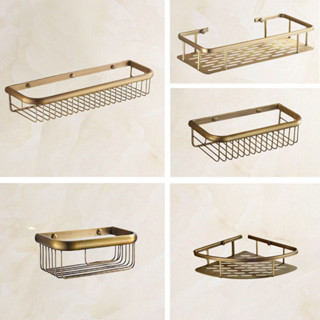 Cổ Đồng Thau Kệ Phòng Tắm Tắm Giá Để Đồ Dầu Gội Tắm Khăn Khay Nhà Phòng Tắm Kệ Một Tầng Phụ Kiện zzh120