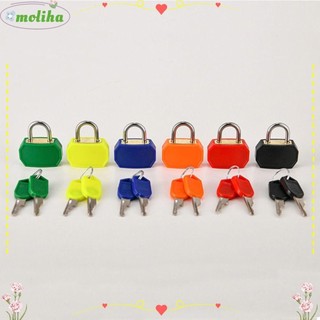 Khóa nhật ký vali MOLIHA, Khóa túi du lịch bằng nhựa 23mm, Mini với 2 phím Khóa tủ ngăn kéo chống trộm Trang trí nhà cửa